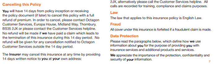 Octagon Insurance Lost Keys Protection