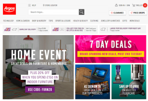 Argos Homepage
