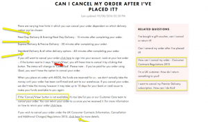 Asos cancellation conditions