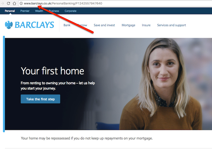 Barclays Homepage