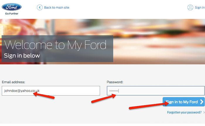 Ford My Account Cancel product or service