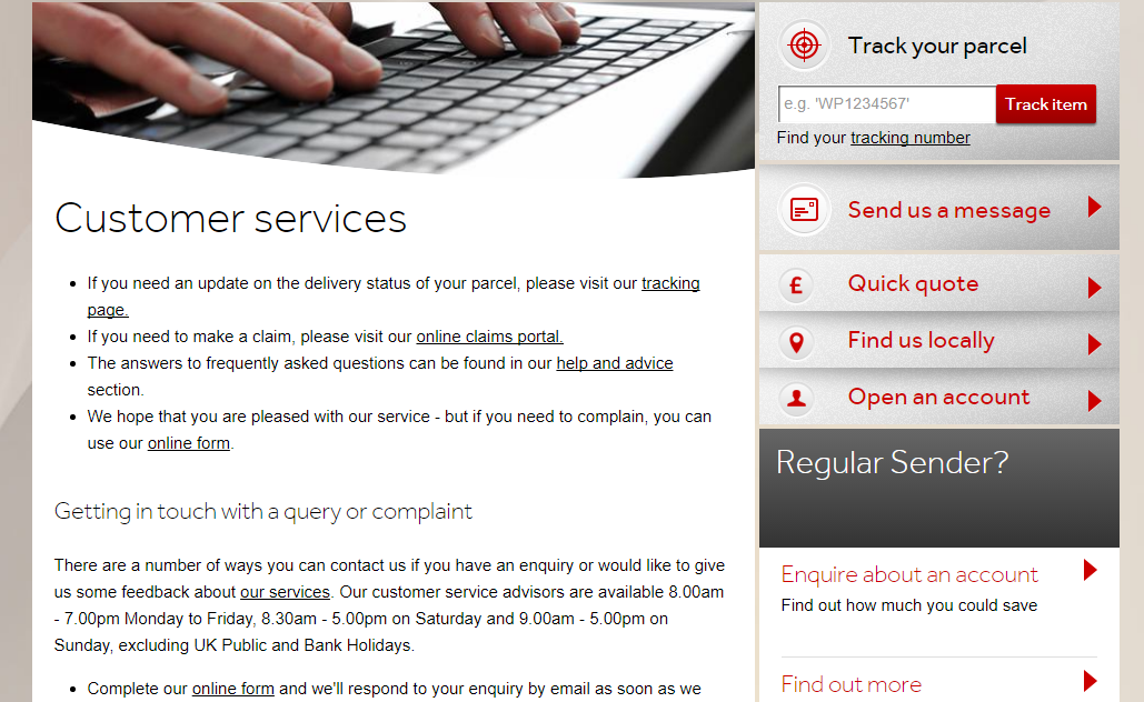 Customer Service UK Contact Numbers