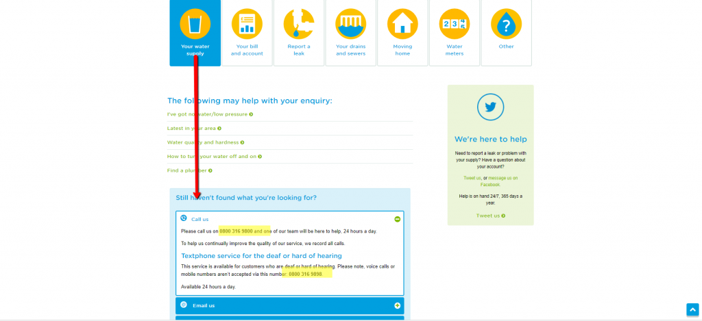 Thames Water Phone Number Customer Services