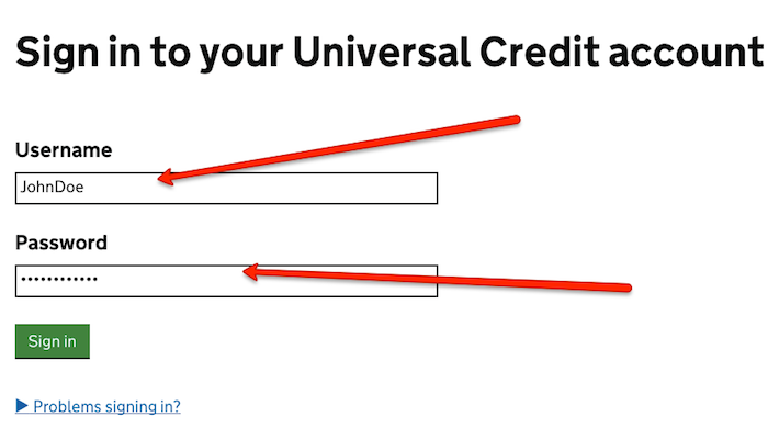 Universal Credit UK Sign In