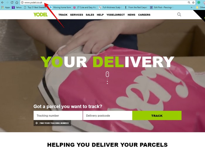 Yodel website address